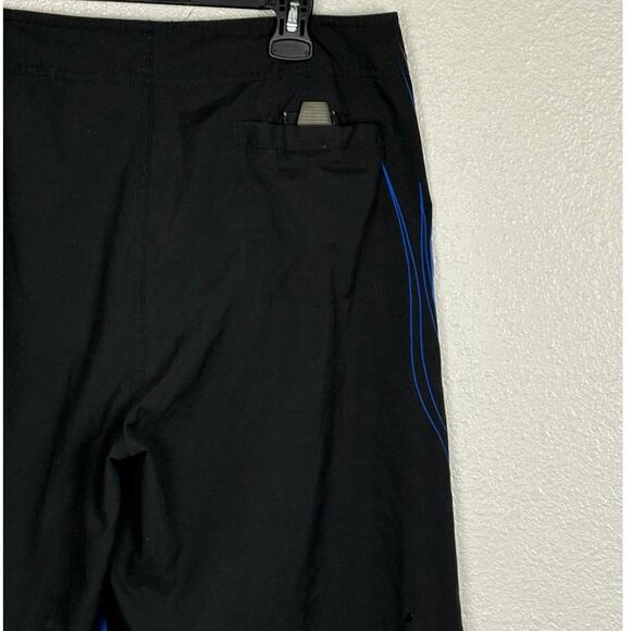 No Boundaries 2010s Size 36 Blue Black Flame Print Polyester Men’s Swimtrunks - Picture 10 of 14